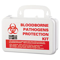 Small Industrial Bloodborne Pathogen Kit, Plastic Case,