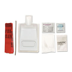 Biohazard Fluid Clean-Up Kit, 7 Pieces, Synthetic-Fabric Ba