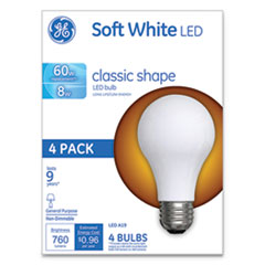 Classic LED Soft White Non-Dim A19 Light Bulb, 8 W,