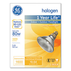 Energy-Efficient PAR38
Halogen Bulb, 90 W, Crisp
White